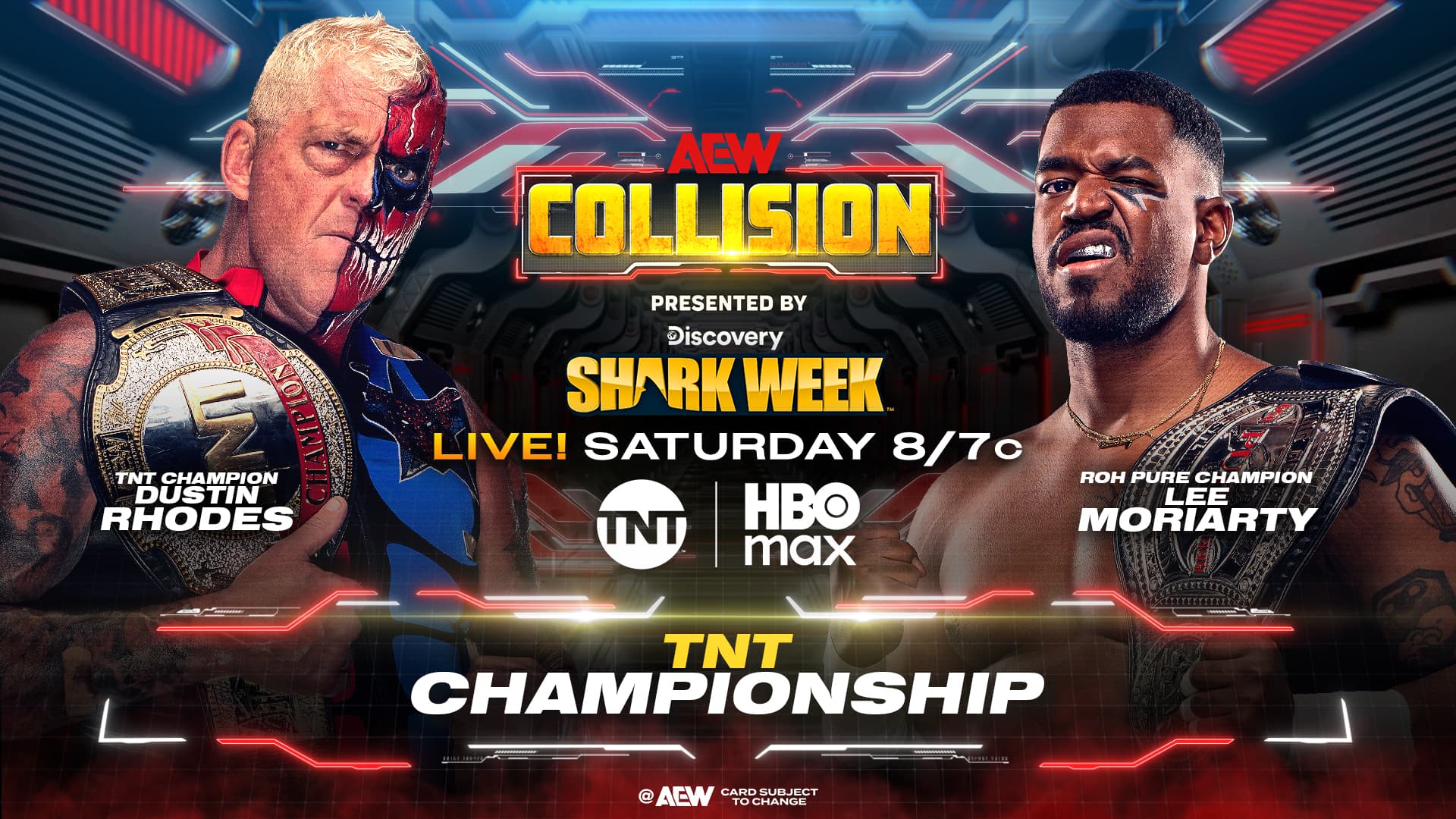Another Major Title Match Added To AEW Collision On July 26: Dustin Rhodes Defends TNT Championship Against Lee Moriarty
